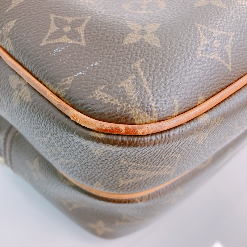 MS0409 LOUIS VUITTON 路易威登經典花紋可調節肩帶包包REPORTER SHOULDER BAG PM MONOGRAM CANVAS-5