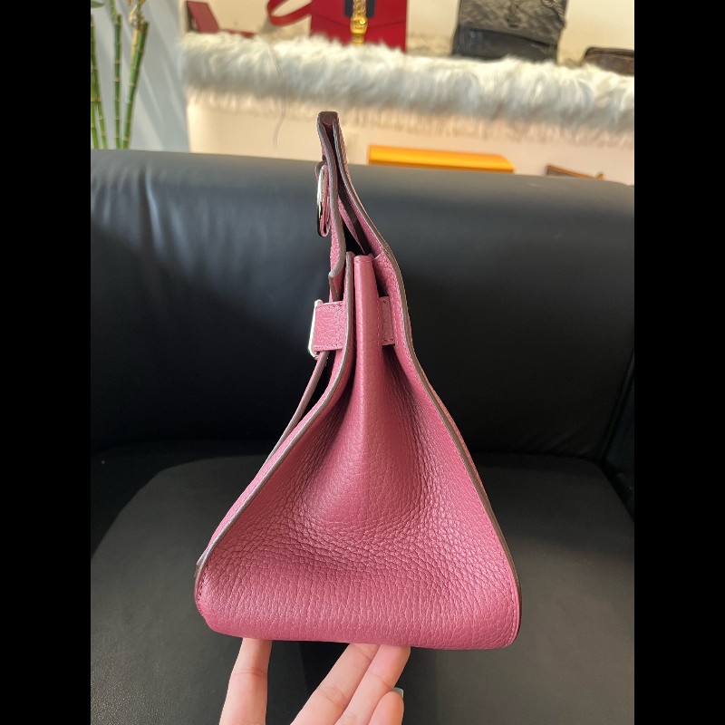 Hermes Jypisiere吉普賽34石榴紅銀扣-3