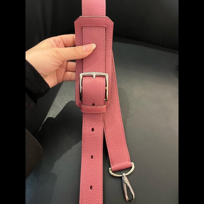 Hermes Jypisiere吉普賽34石榴紅銀扣-16
