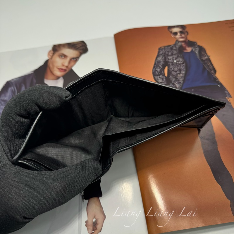 GUCCI 古馳 珊瑚蛇印花黑色對開短夾-7