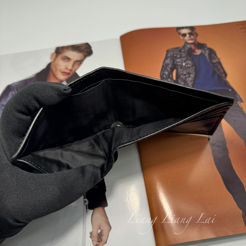 GUCCI 古馳 珊瑚蛇印花黑色對開短夾-8