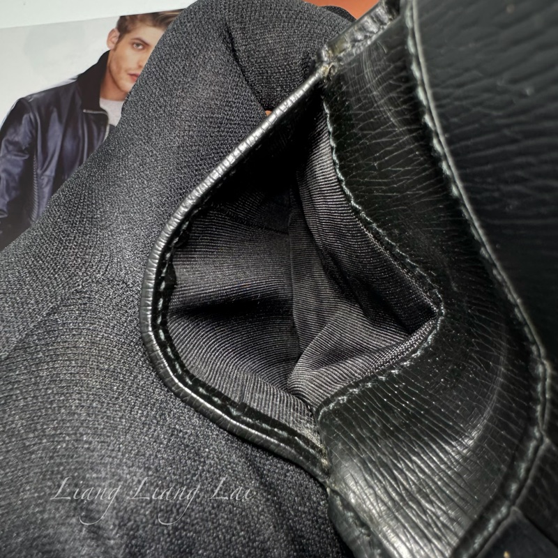 GUCCI 古馳 珊瑚蛇印花黑色對開短夾-9