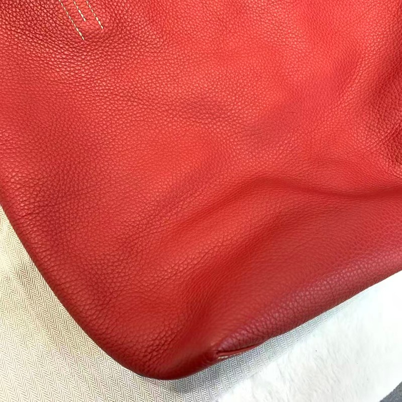 Hermes/愛馬仕Doublesens36 雙面包 拼色雙面橙紅色托特包-6