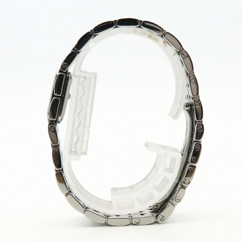 卡地亞 Ruban 2420 女士精鋼銀色腕錶,白色貝殼錶盤-4