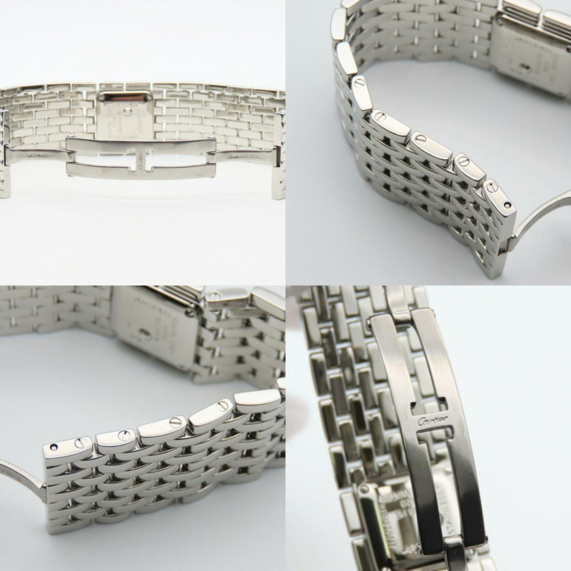 卡地亞 Ruban 2420 女士精鋼銀色腕錶,白色貝殼錶盤-7