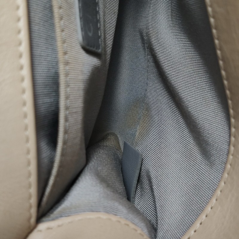 Chanel 小號Leboy菱格紋奶茶色 20cm-8