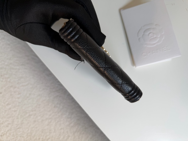 「內裡有拉鏈 加大款」Chanel boy 大款 拉鏈零錢包-4