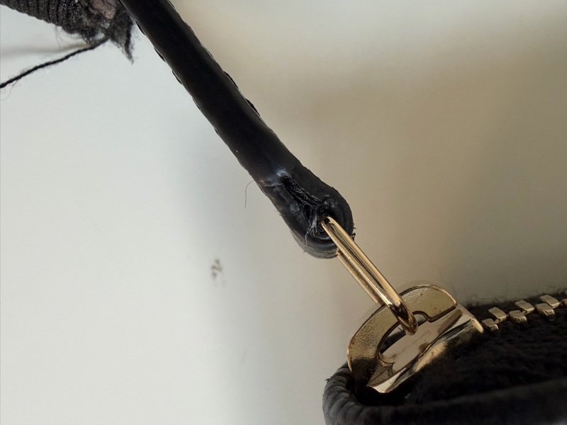 「內裡有拉鏈 加大款」Chanel boy 大款 拉鏈零錢包-11