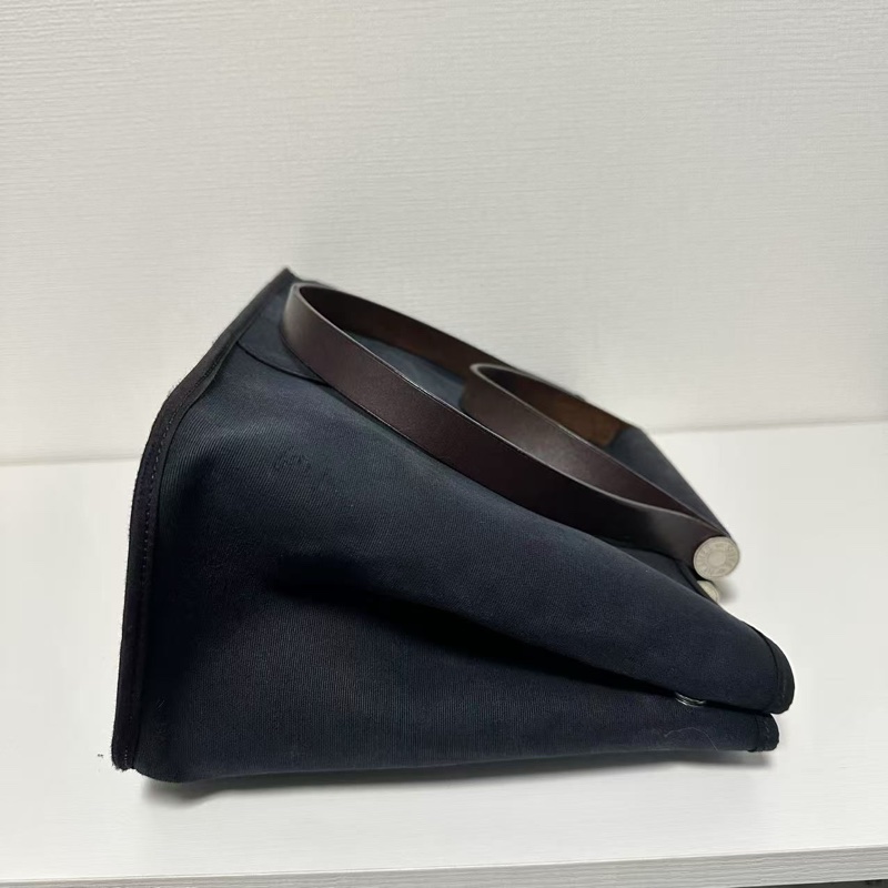 Hermes 愛馬仕 藏藍銀扣cabag Tote-8