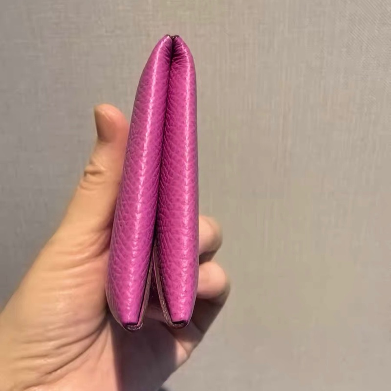 Hermès Calvi 卡片夾｜L3 玫瑰紫保證正品 9成新-6