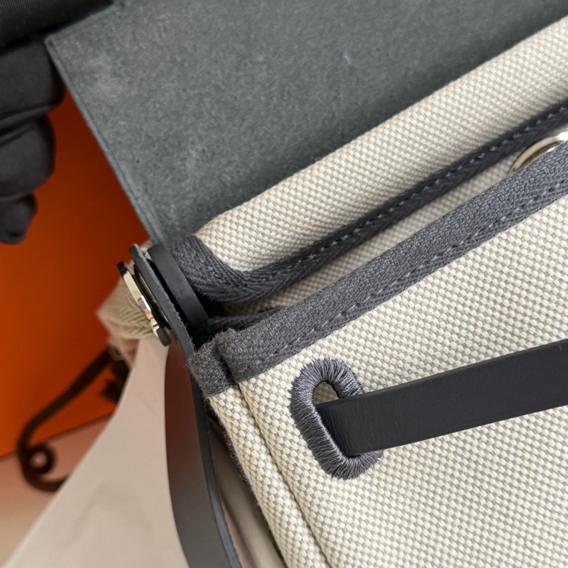Hermes mini herbag 石板灰 銀釦-26