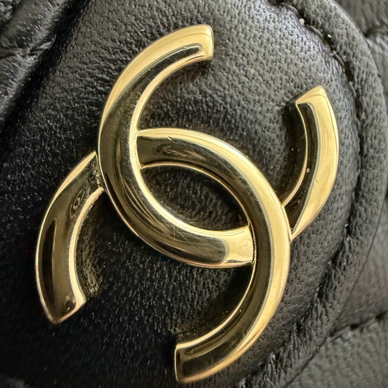 Chanel mini cf 提把woc 粉黑色💕🖤 Blackpink配色-10