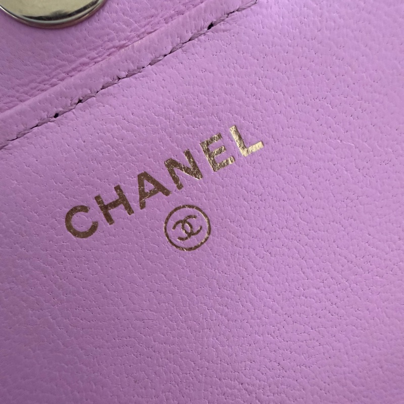 Chanel mini cf 提把woc 粉黑色💕🖤 Blackpink配色-18