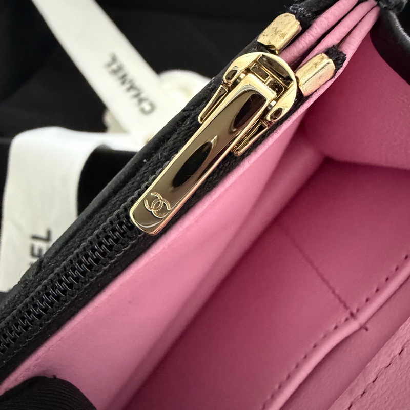 Chanel mini cf 提把woc 粉黑色💕🖤 Blackpink配色-24