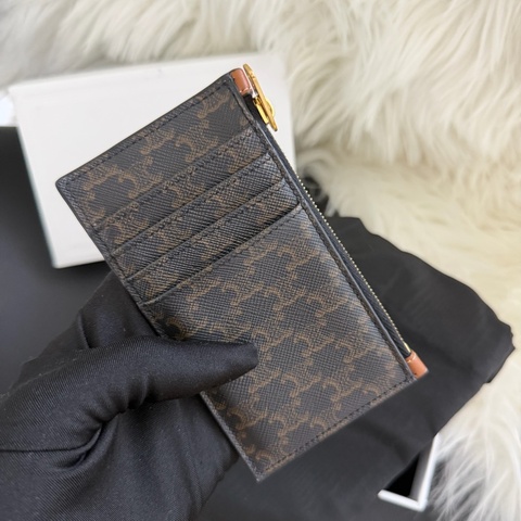 Celine 拉鍊卡夾零錢包