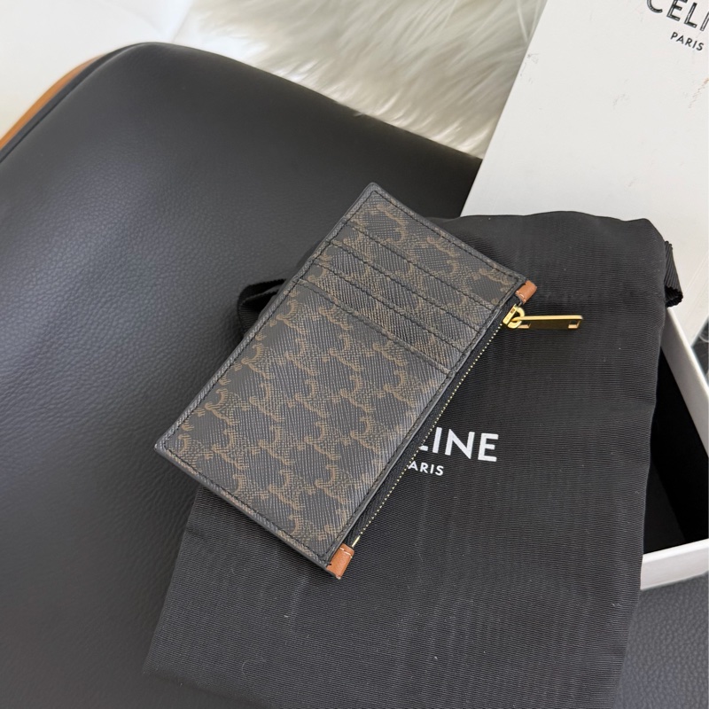 Celine 拉鍊卡夾零錢包-3