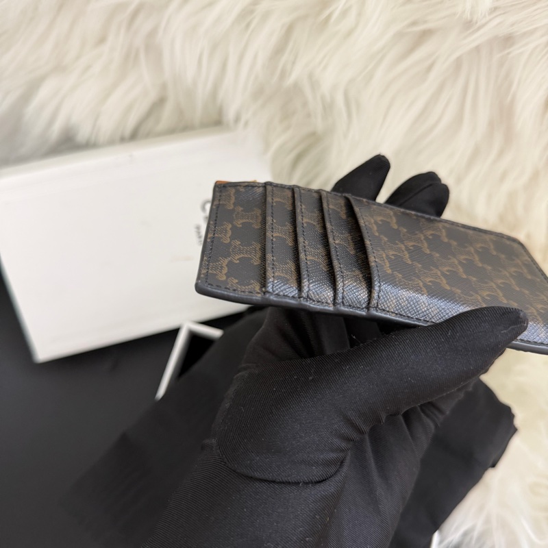 Celine 拉鍊卡夾零錢包-10