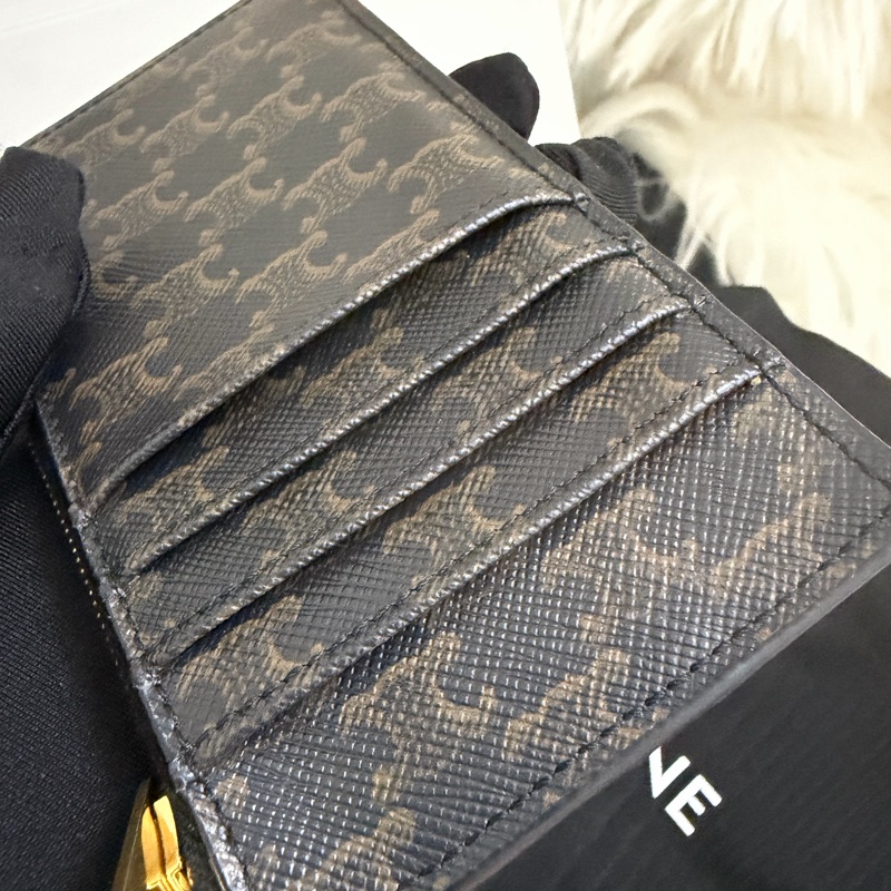 Celine 拉鍊卡夾零錢包-18