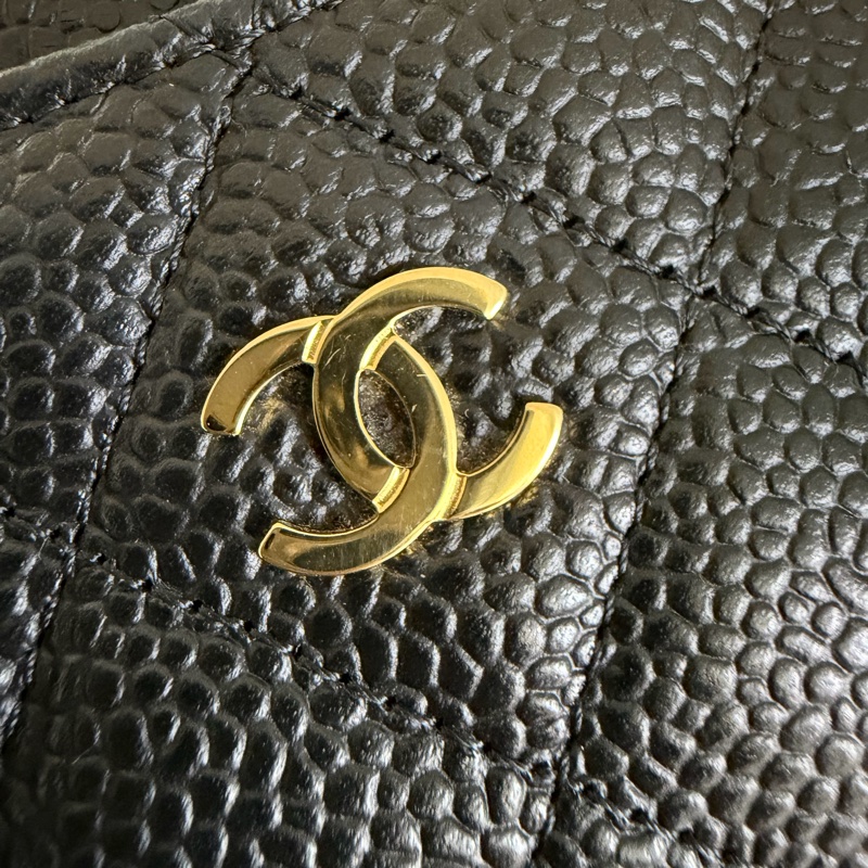 Chanel 經典卡夾 扁卡夾荔枝皮金釦 芯片款-4