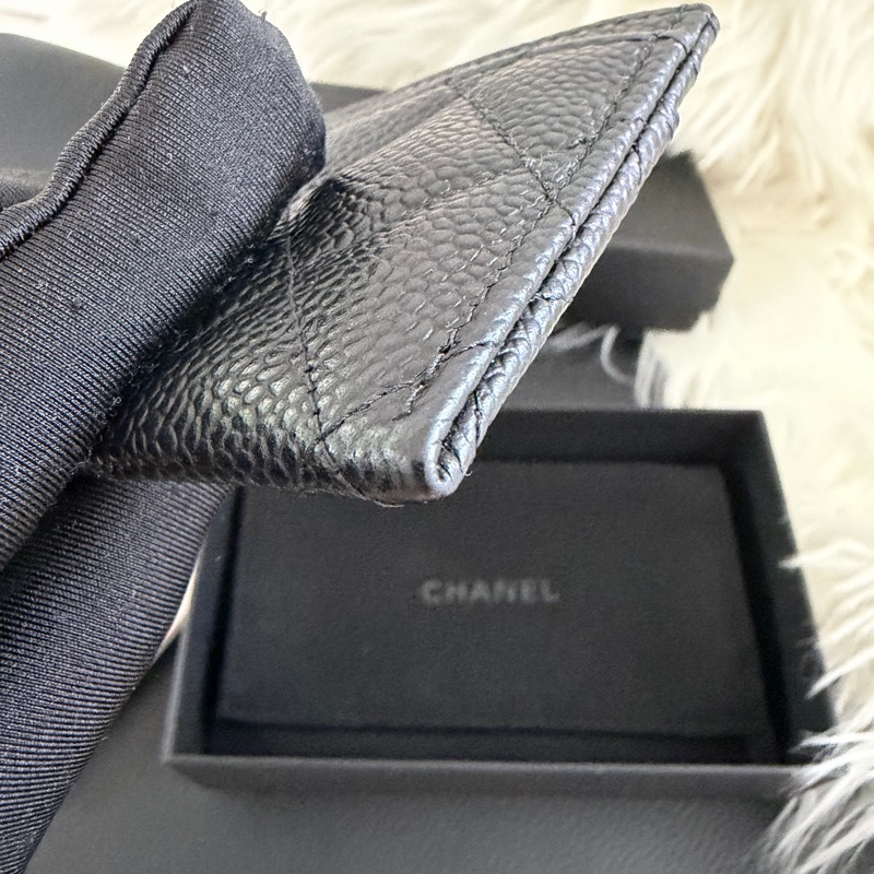 Chanel 經典卡夾 扁卡夾荔枝皮金釦 芯片款-8