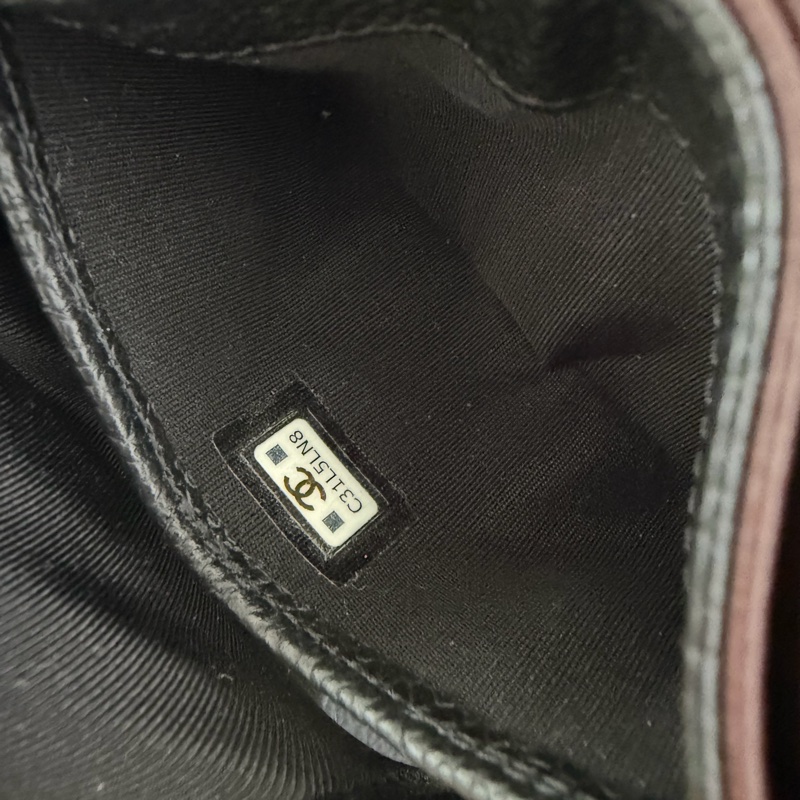 Chanel 經典卡夾 扁卡夾荔枝皮金釦 芯片款-9