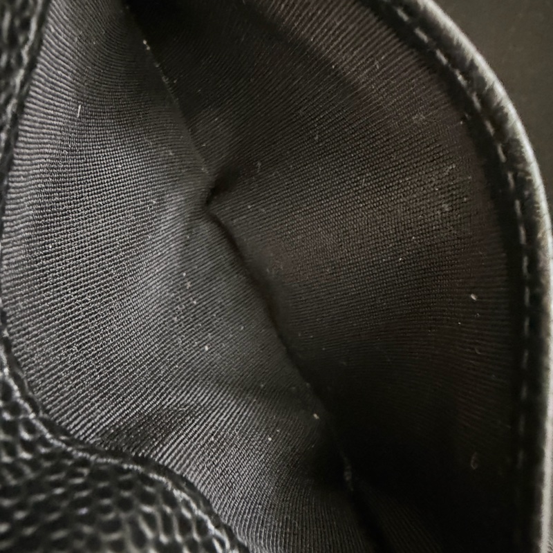 Chanel 經典卡夾 扁卡夾荔枝皮金釦 芯片款-11