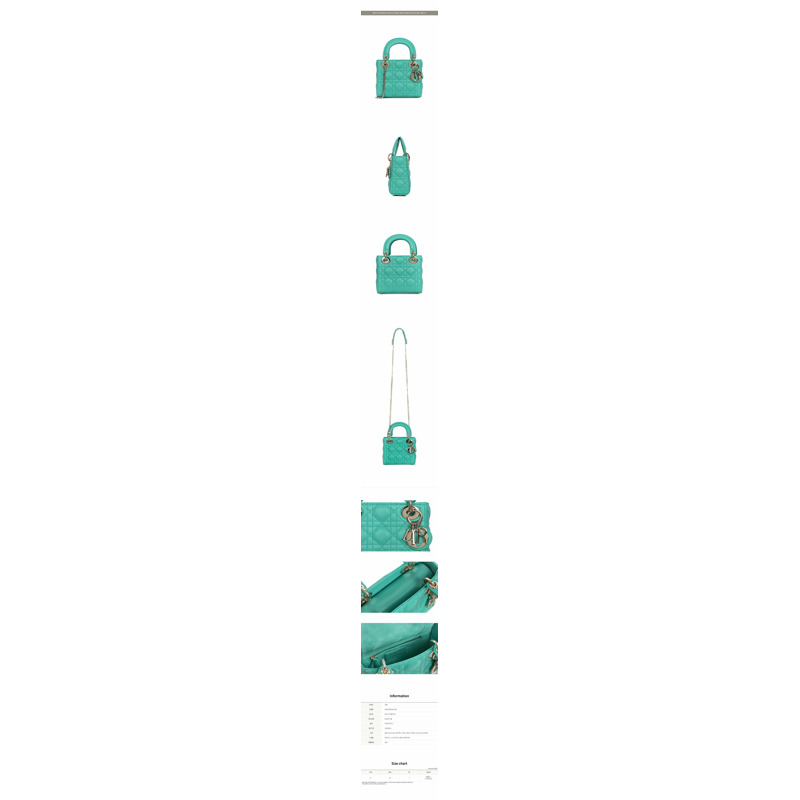 DIOR Aquamarina Riviera 女士迷你包 M0505ONGE 83H-1