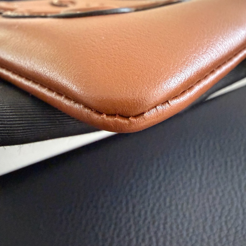 Celine triomphe 凱旋門 棕色零錢包-6