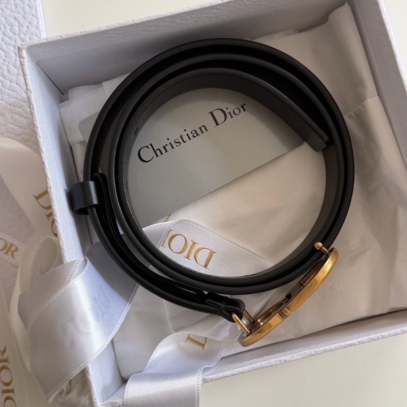 Dior 經典復古釦 CD 皮帶-5