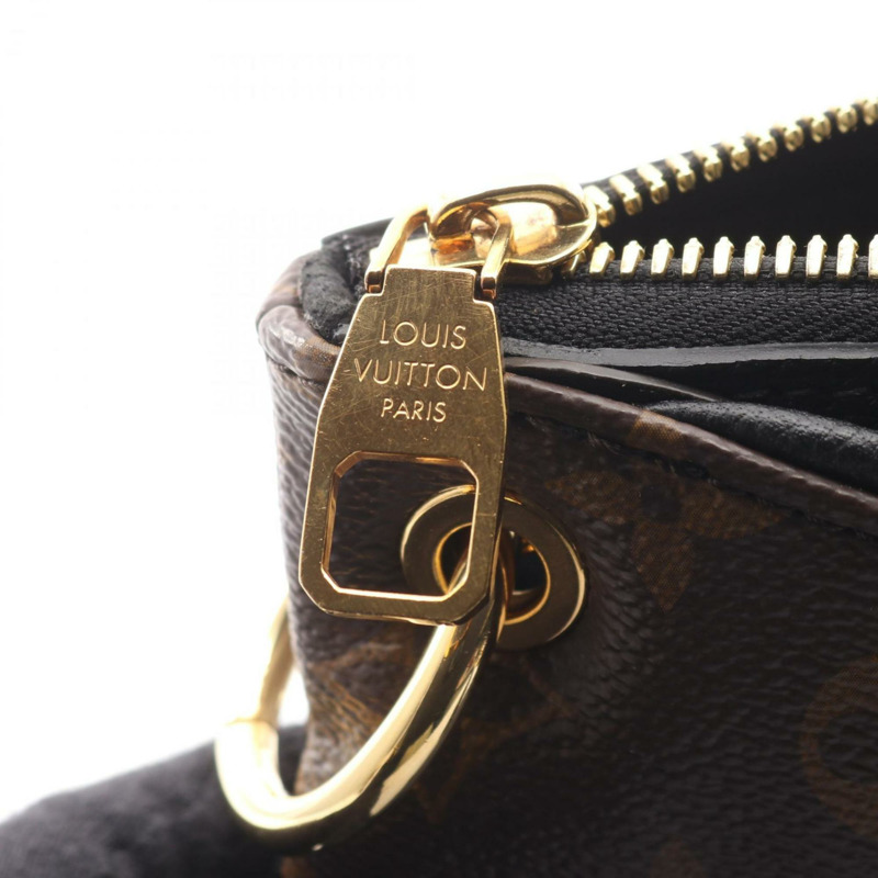 路易威登 Pallas BB Monogram Noir 手提包，塗層帆布和皮革，Monogram 圖案，女士，棕黑色，M41218-6