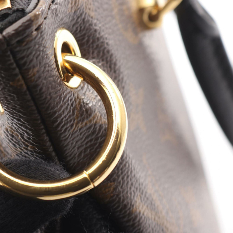 路易威登 Pallas BB Monogram Noir 手提包，塗層帆布和皮革，Monogram 圖案，女士，棕黑色，M41218-7