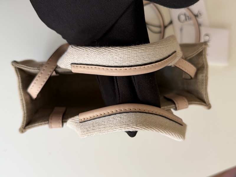 「有背帶 新款」Chloe woody 迷你 粉色-4