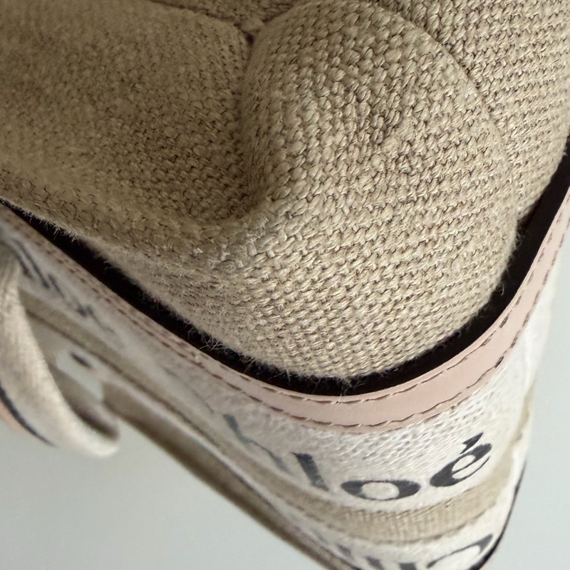 「有背帶 新款」Chloe woody 迷你 粉色-12