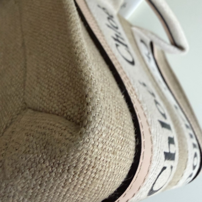 「有背帶 新款」Chloe woody 迷你 粉色-15