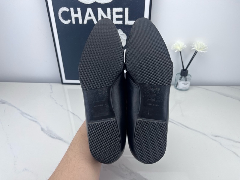 Hermes 愛馬仕 黑銀Kelly扣低跟鞋38碼 98新-7