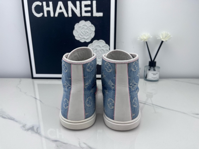 Louis vuitton路易威登 lv牛仔藍帆布鞋 38碼-2