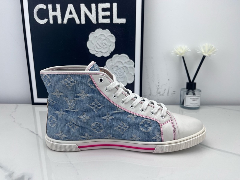 Louis vuitton路易威登 lv牛仔藍帆布鞋 38碼-4