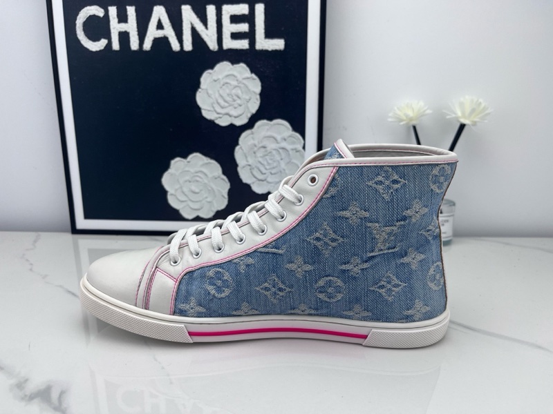 Louis vuitton路易威登 lv牛仔藍帆布鞋 38碼-6