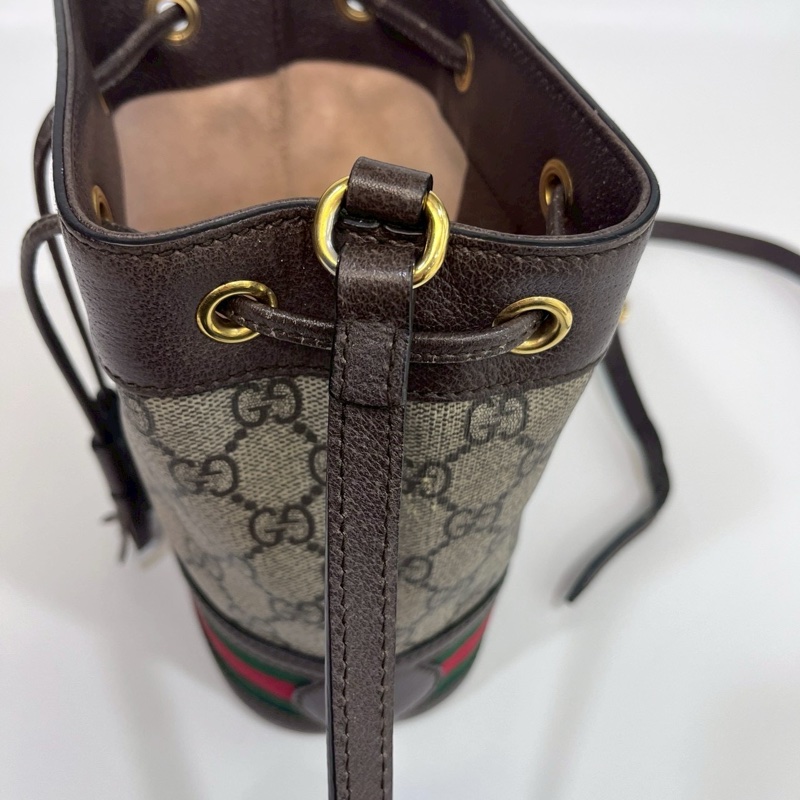 🤎古馳小水桶GUCCI原花Ophidia抽繩迷你小水桶550620-24