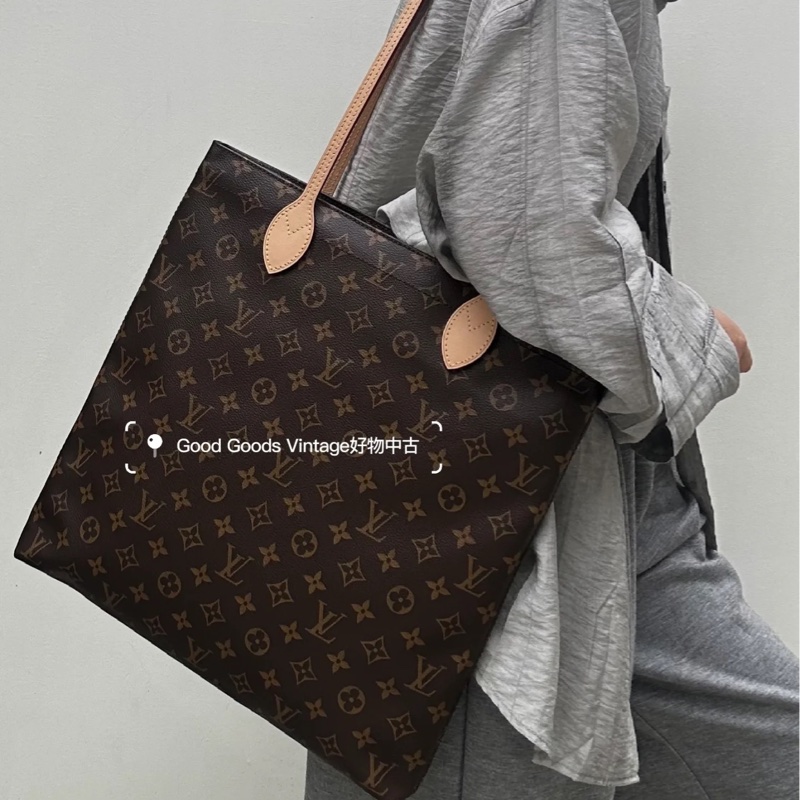 🩶路易威登大琴譜包LV原花Carry it雙肩背托特包M45199-0