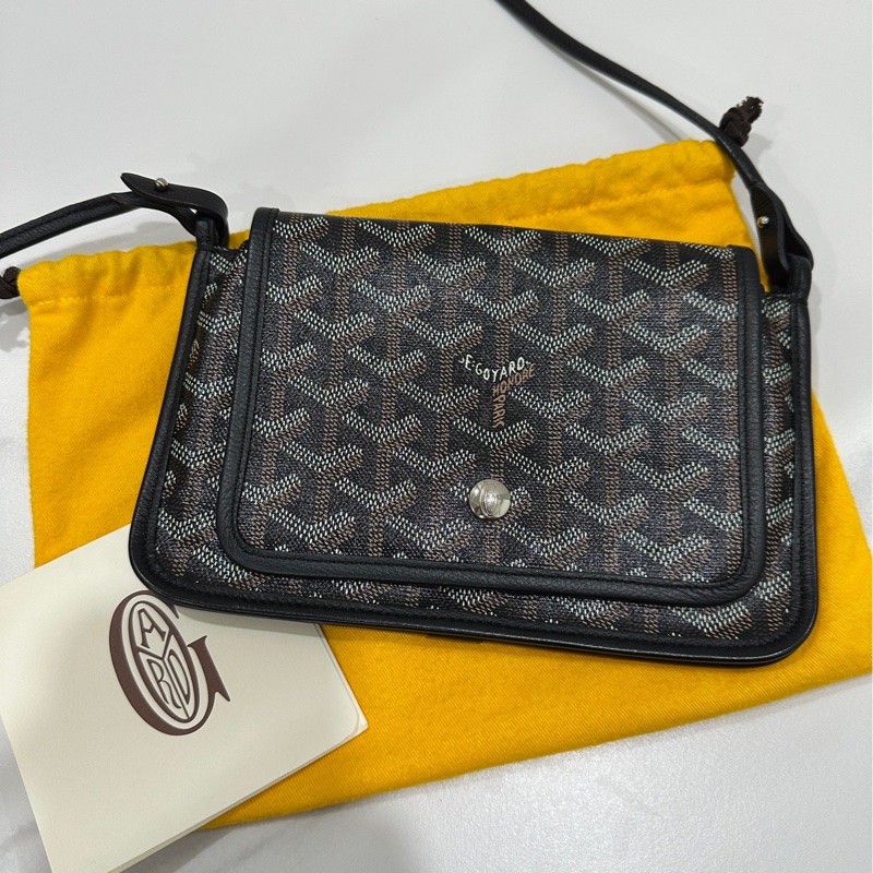 Goyard經典黑色信封斜背包-0