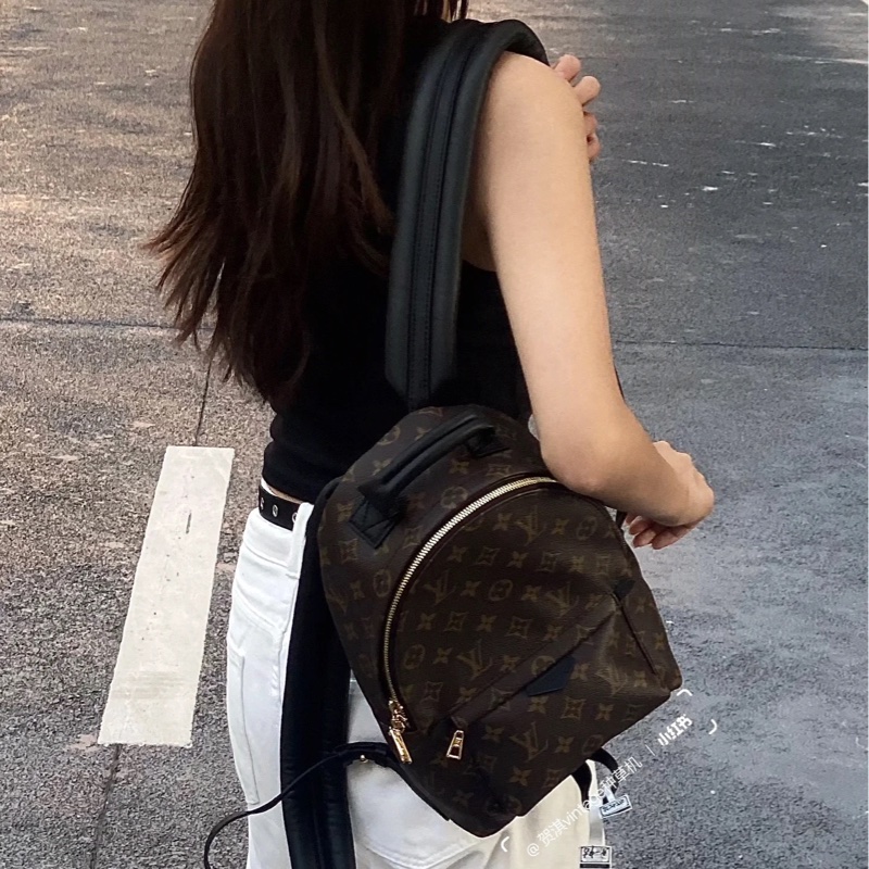🤎路易威登後背包LV 原花Palm Spring PM金釦後背包 M44871-1