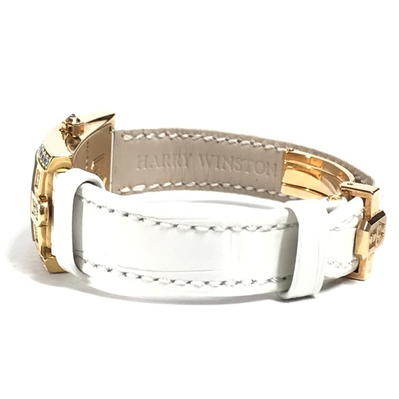 HARRY WINSTON 330 LQWL.M D3.1 鑽石錶圈女士 Avenue C 系列腕錶，18K 金，Au750，白色-4
