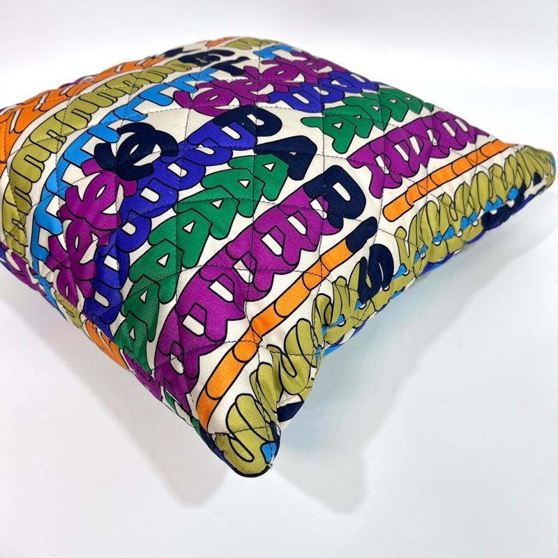 🌈香奈兒21k霓虹彩虹字母tote Chanel彩色尼龍金釦托特包AS2896-11