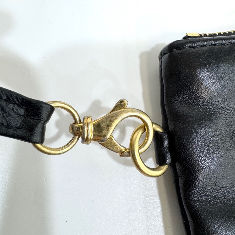 🖤香奈兒垃圾袋Chanel黑金油蠟牛皮小號22Bag AS3260-29