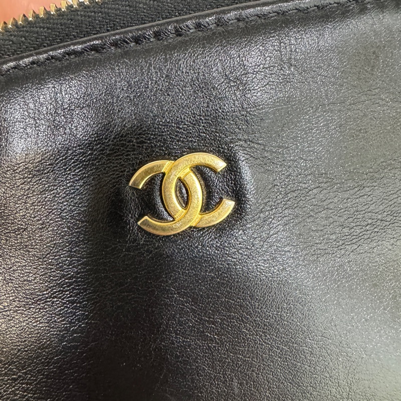 🖤香奈兒垃圾袋Chanel黑金油蠟牛皮小號22Bag AS3260-15