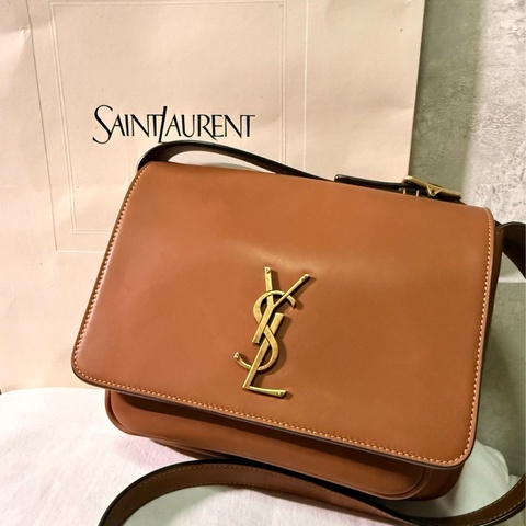 YSL 聖羅蘭經典NIKI SATCHEL植鞣革斜背包起