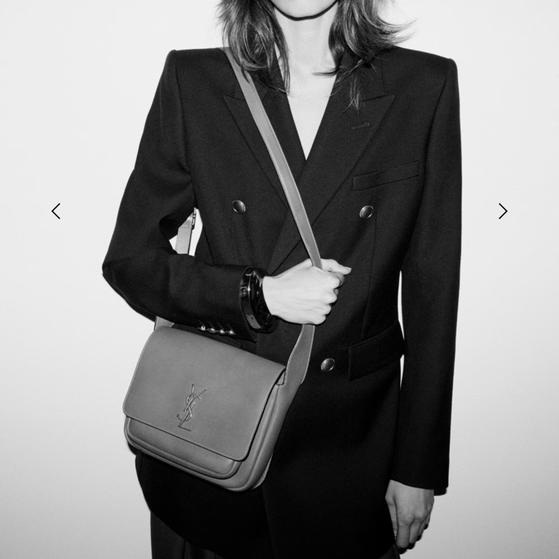 YSL 聖羅蘭經典NIKI SATCHEL植鞣革斜背包起-5