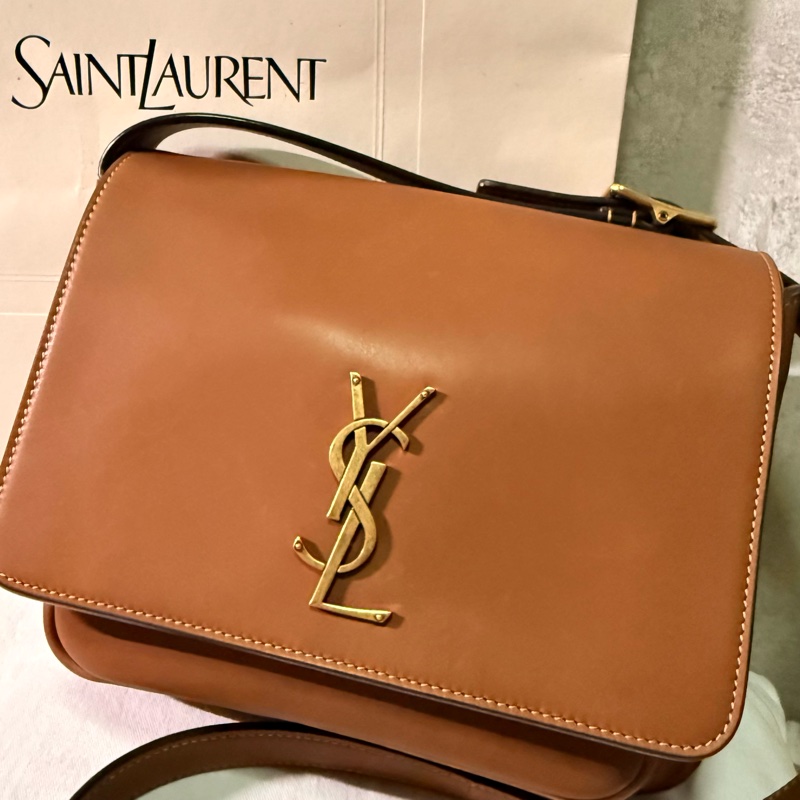 YSL 聖羅蘭經典NIKI SATCHEL植鞣革斜背包起-6