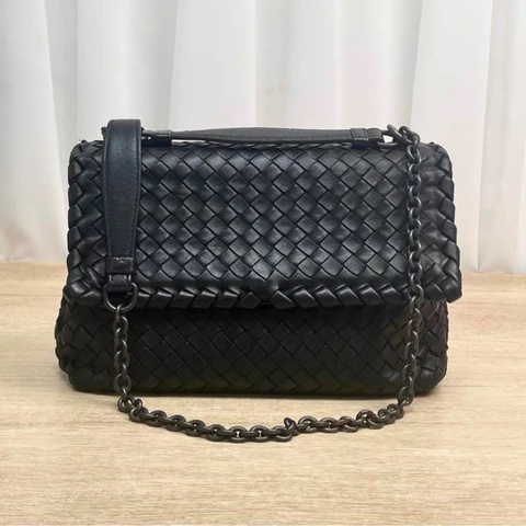 ✨全網最平 BV olimpia黑色 經典斜挎包 93新